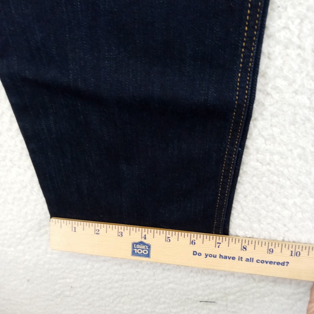 Gap 1969 Real Straight Rinse Dark Wash Denim Jeans Womens 33R - Picture 8 of 11